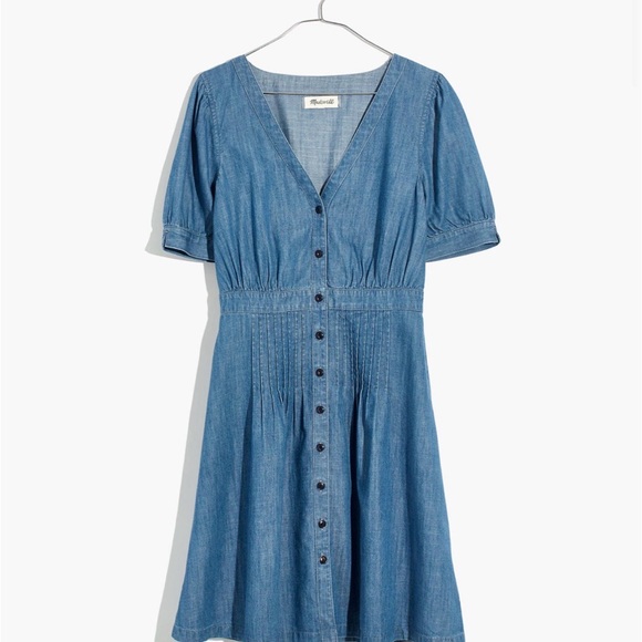 NWT Madewell Denim Daylily Dress in Annetta wash size 4 - Picture 4 of 7